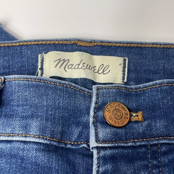 Madewell 10" High-Rise Button Fly Skinny Jeans | Size 29 | Hannah Wash - Picture 8 of 13
